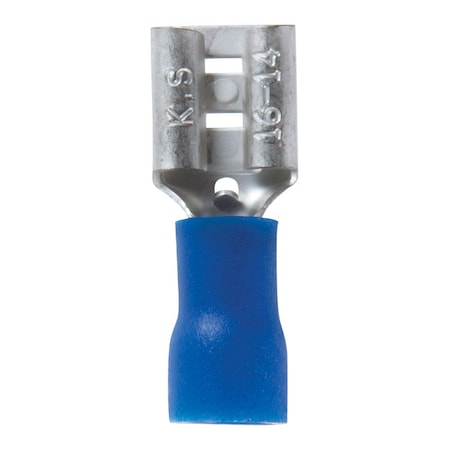 Jandorf 16-14 Ga. Insulated Wire Female Disconnect Blue 5 pk 60872